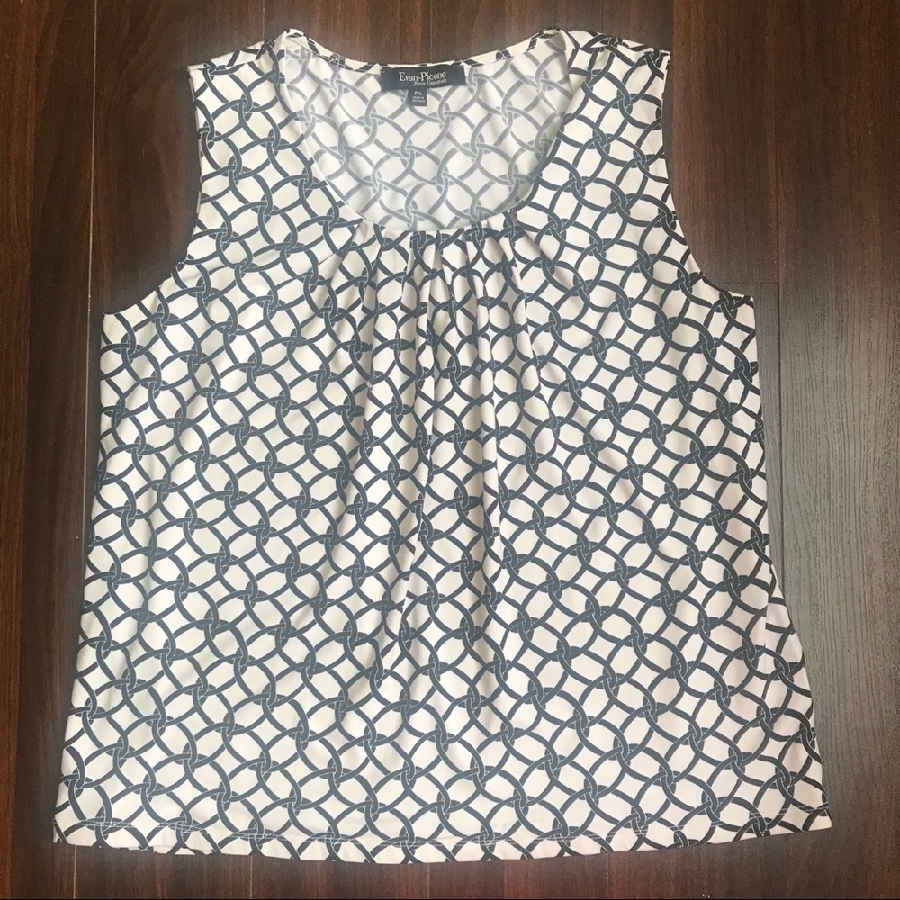 Evan-Picone sleeveless blouse